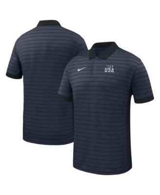 Men's Navy Team USA Victory Stripe Dri-FIT Polo Shirt