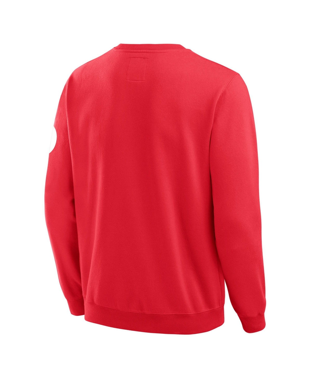 Darius Rucker Collection By Fanatics Men's Red Philadelphia Phillies Washed Crew Neck Pullover Sweatshirt
