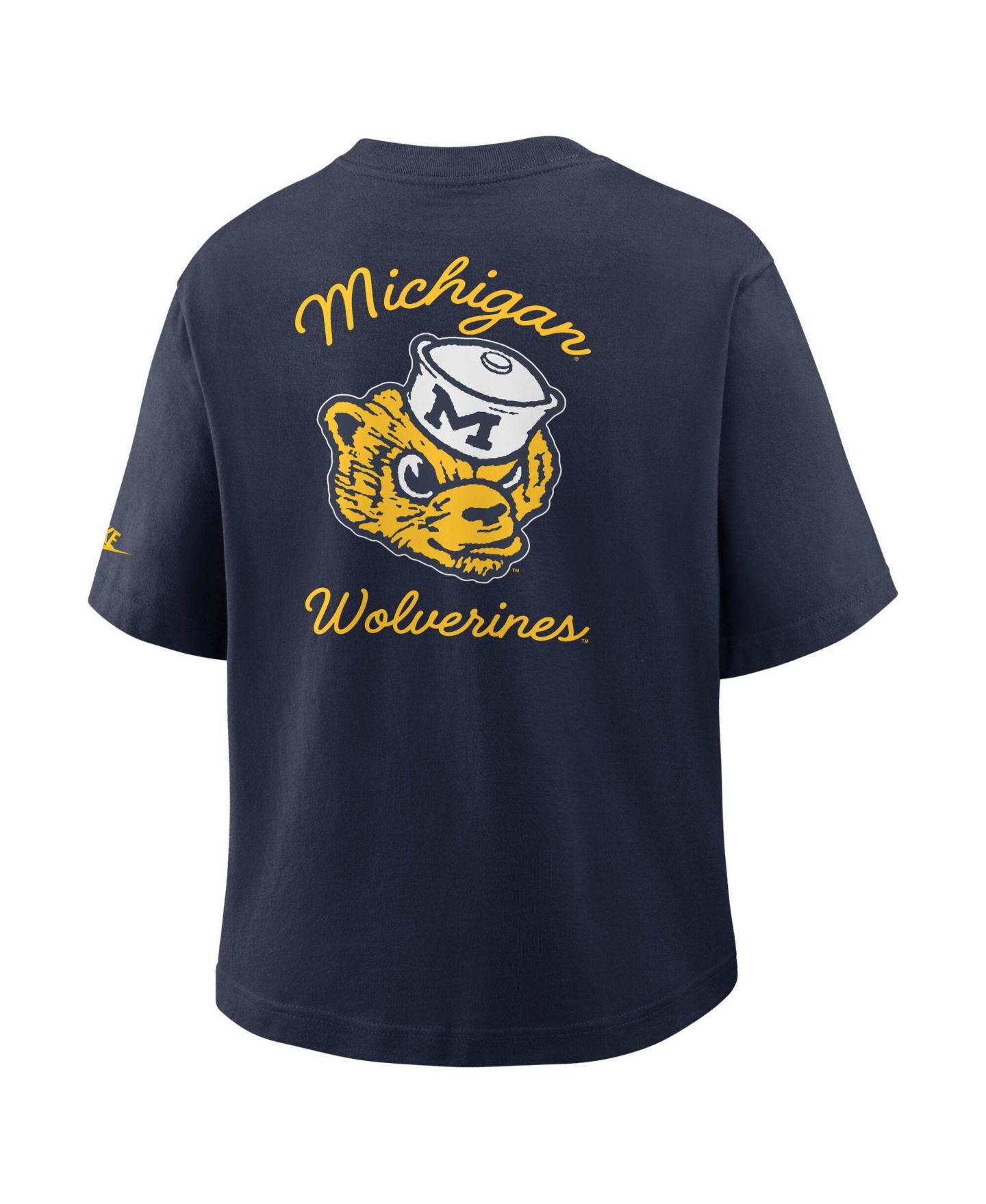 Женская футболка Nike Michigan Wolverines Legacy Pocket Boxy — фото 3