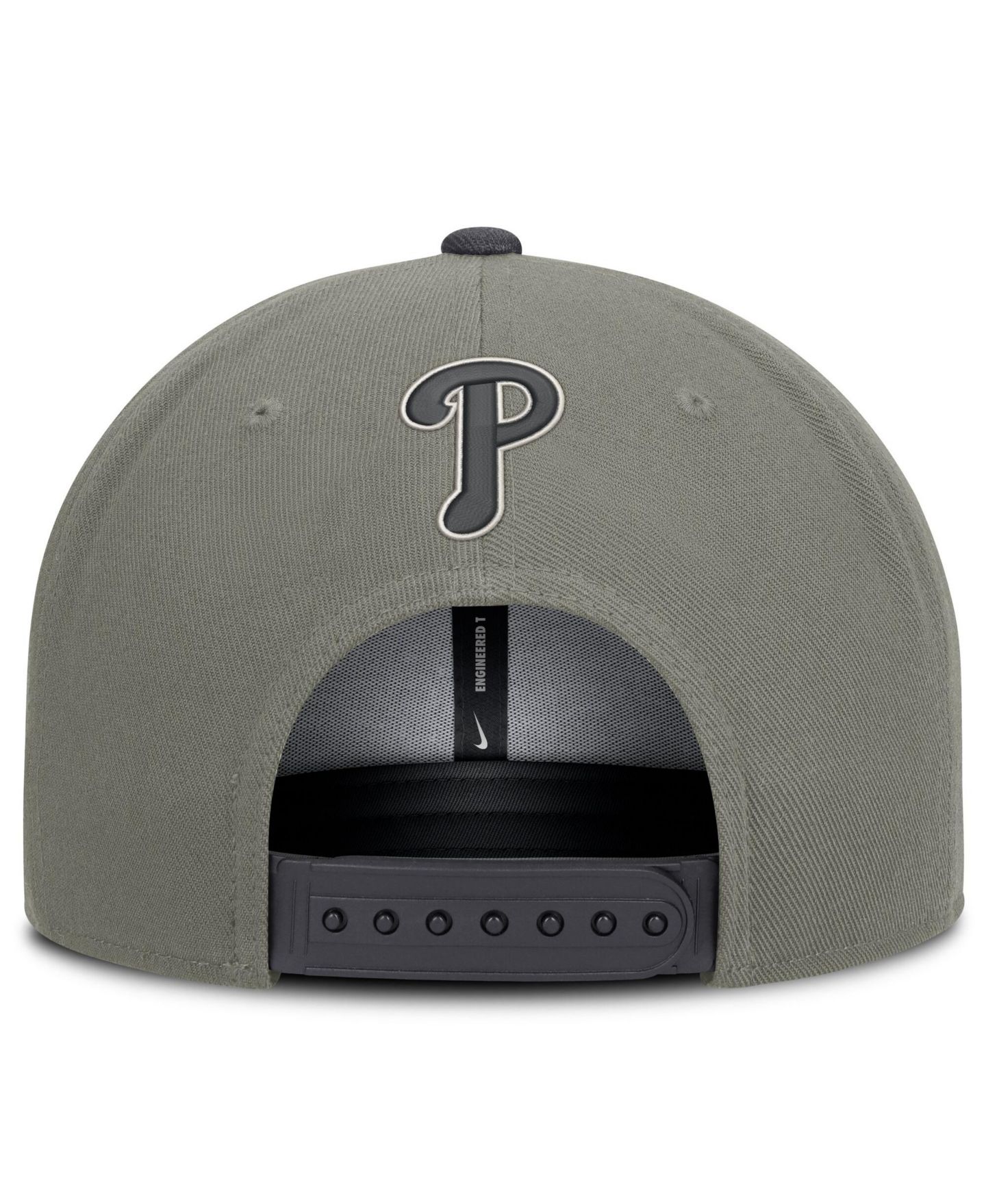 Мужская кепка Nike Olive Philadelphia Phillies Pro Dri-FIT Snapback Hat — фото 4