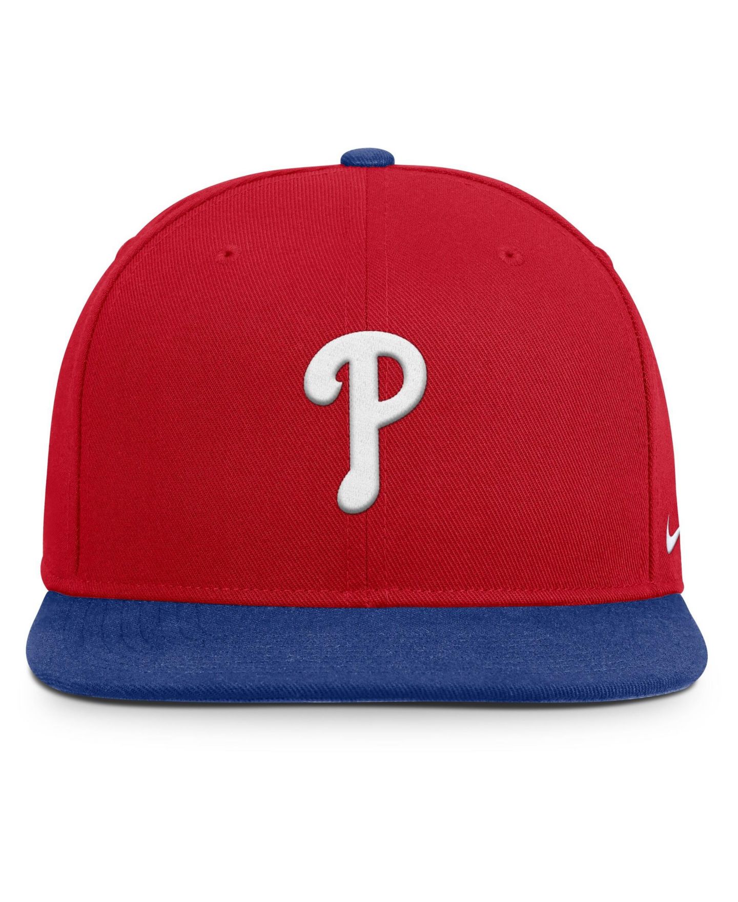 Мужская кепка Nike Red/Royal Philadelphia Phillies Primetime Pro Dri-FIT Snapback Hat — фото 2