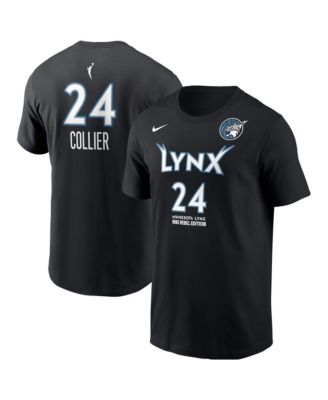 Men's Napheesa Collier Black Minnesota Lynx Name & Number Rebel Edition T-Shirt