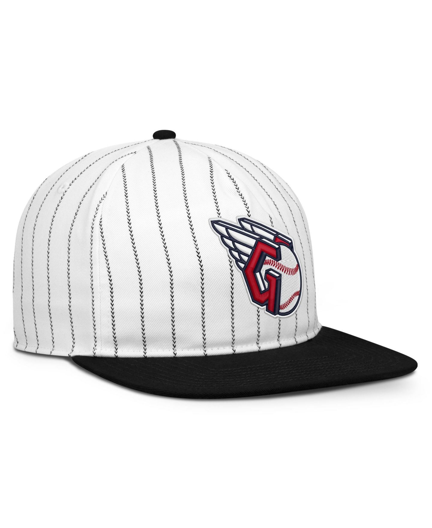 Мужская кепка Nike White/Black Cleveland Guardians Cooperstown Collection Pro Adjustable Hat — фото 3