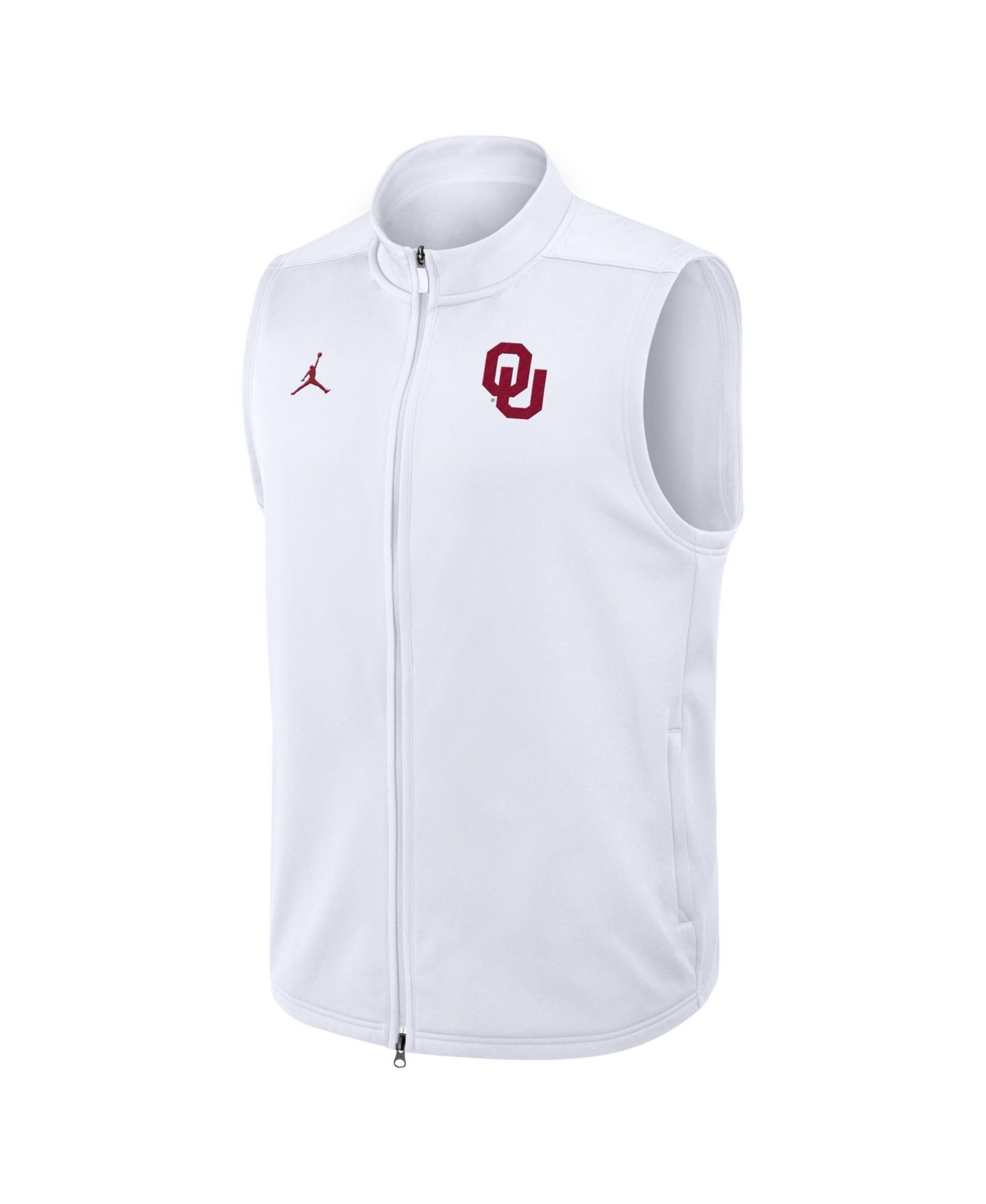 Мужской жилет Jordan White Oklahoma Sooners Primetime Victory Therma-FIT Full-Zip Vest — фото 2