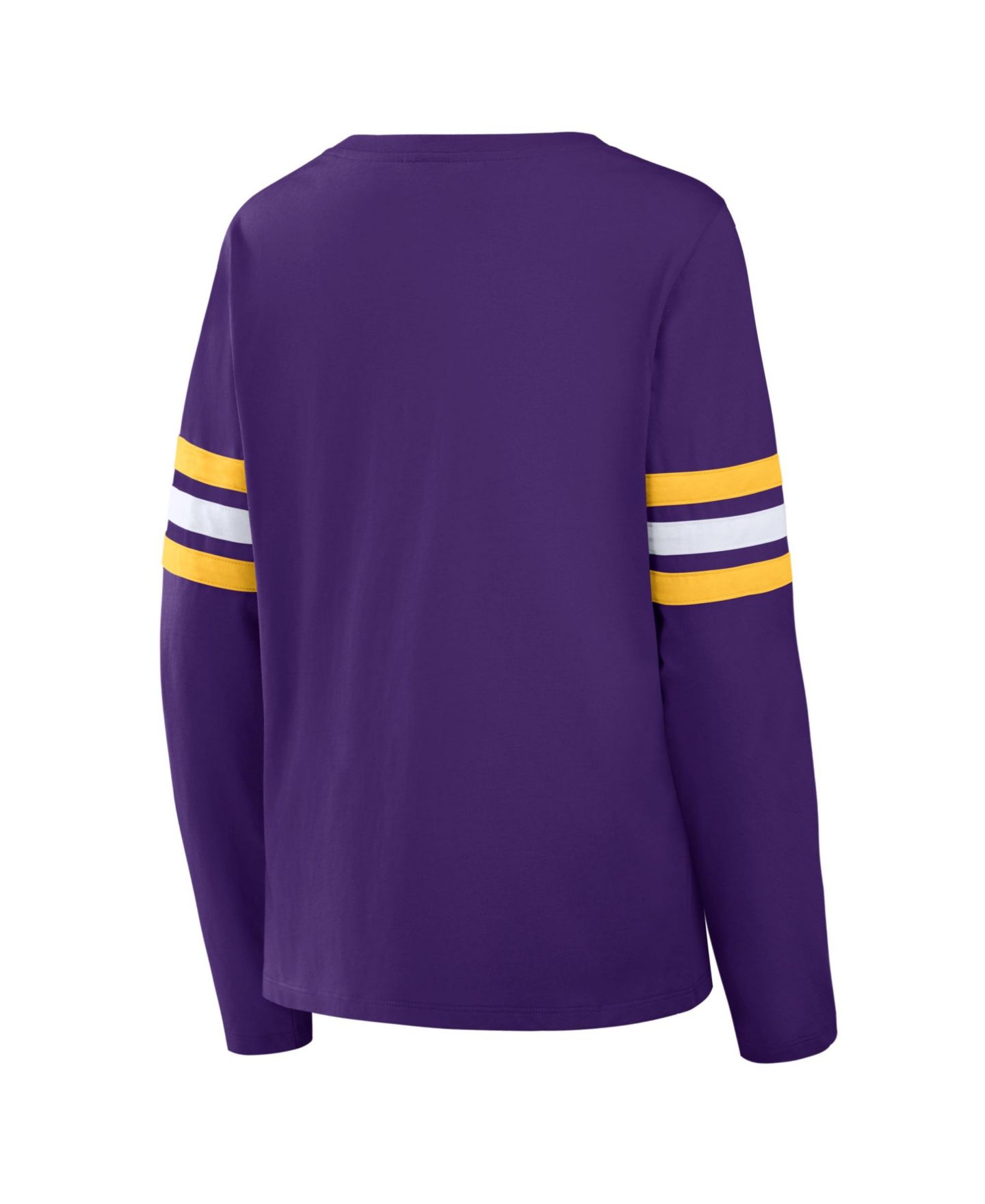 Женская футболка Fanatics Minnesota Vikings Team First Coverage Scheme Lace-Up Long-Sleeve — фото 3