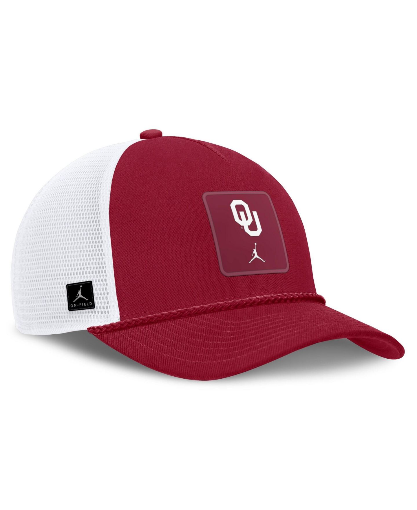 Кепка Jordan Crimson Oklahoma Sooners 2026 On-Field Gameday Rope Trucker Adjustable Hat — фото 3