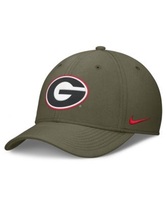 Men's Olive Georgia Bulldogs Primetime SwooshFlex Dri-FIT Hat