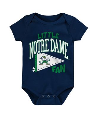 Baby Boys and Girls Navy Notre Dame Fighting Irish Little Banner Bodysuit