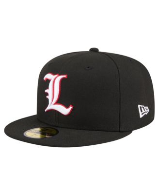 Men's Black Louisville Cardinals On-Field Baseball Fitted Hat