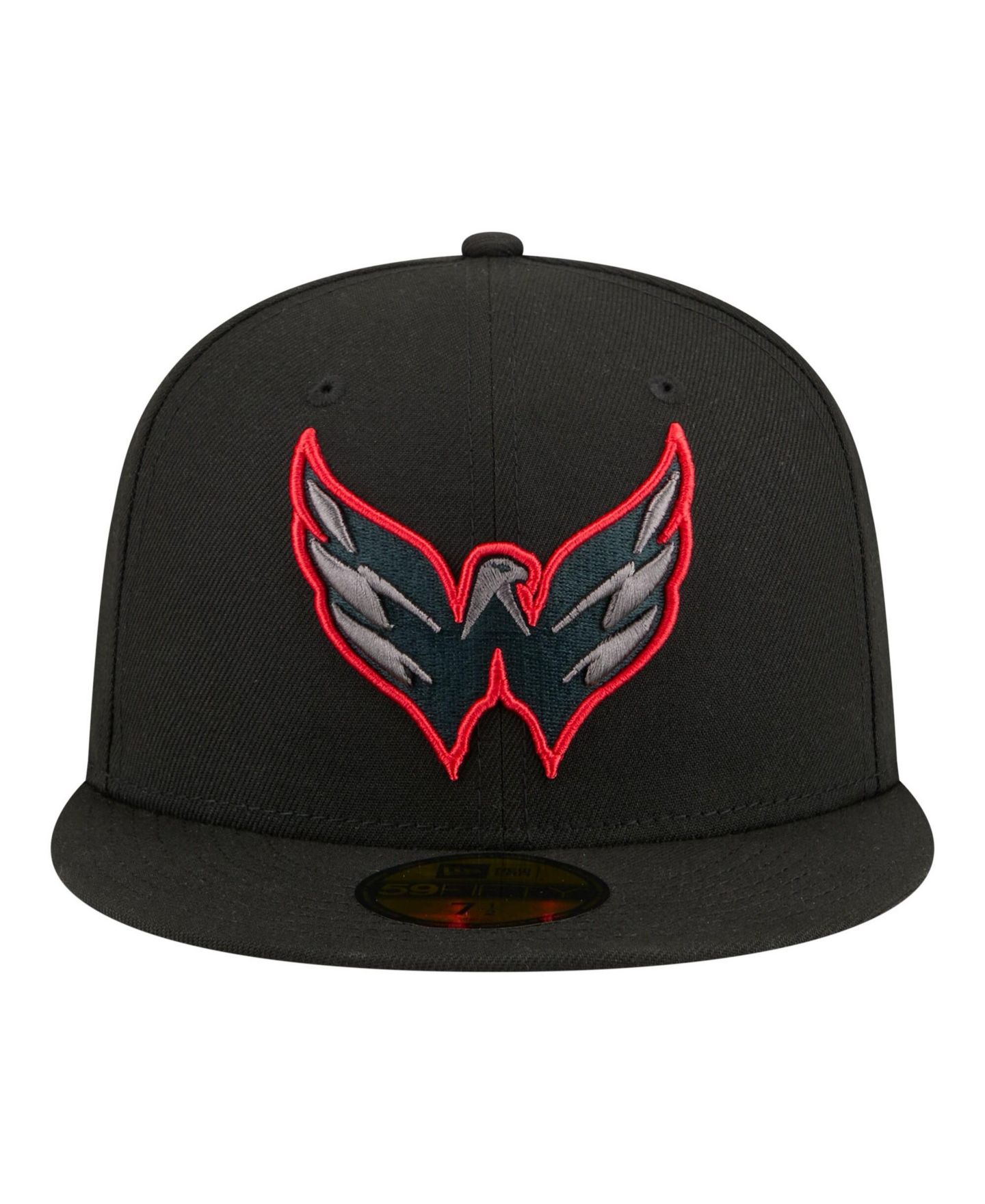 Мужская кепка New Era Black Washington Capitals Color Pop 59FIFTY Fitted Hat — фото 2