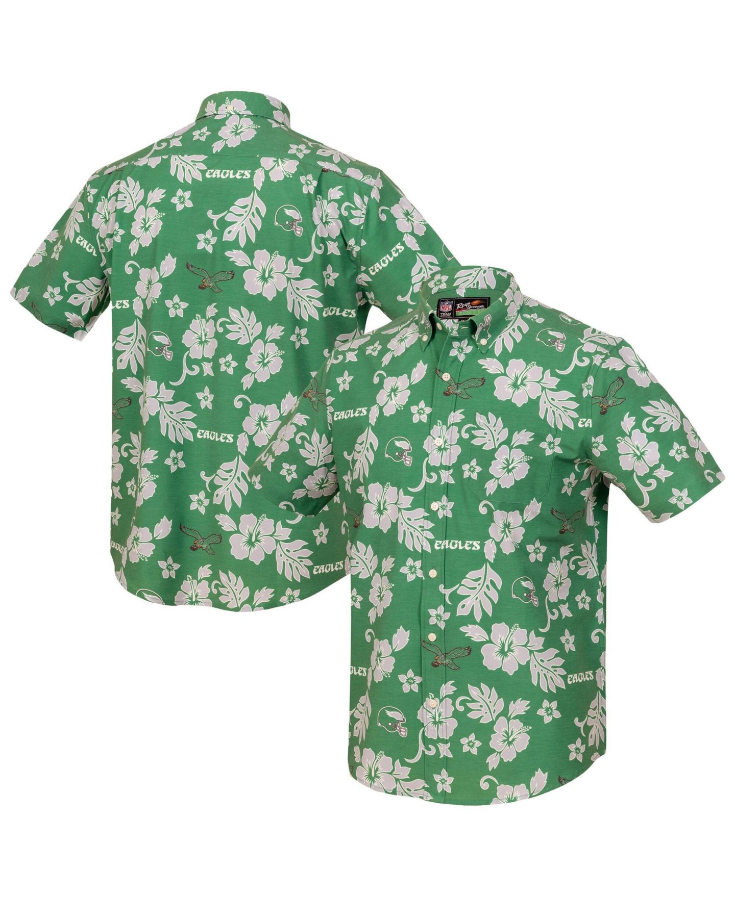 Мужская рубашка Reyn Spooner Kelly Green Philadelphia Eagles Kekai Performance Button-Down — фото 1