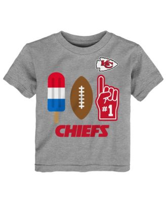 Toddler Gray Kansas City Chiefs Americana Pop T-Shirt