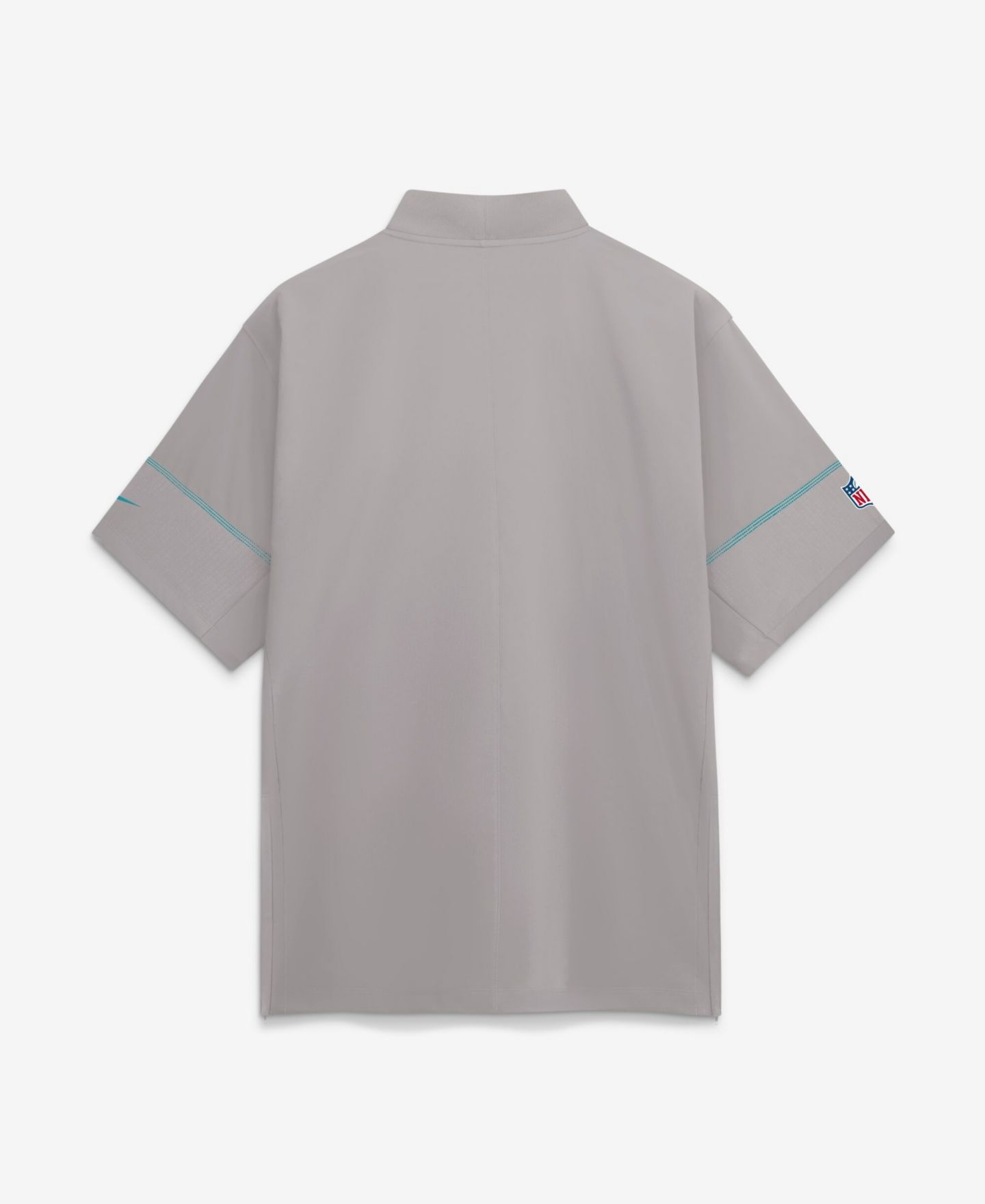 Мужская куртка Nike Gray Miami Dolphins Sideline Short Sleeve Quarter-Zip Coaches — фото 2