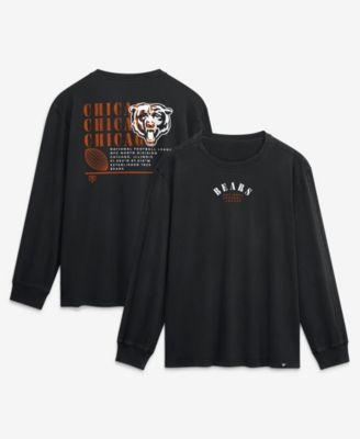 Men's Black Chicago Bears Relaxed Fullback Drive Long Sleeve Fashion T-Shirt
