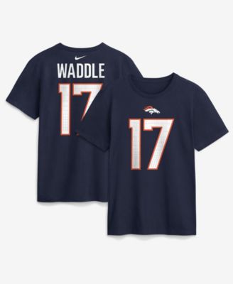 Men's Jaylen Waddle Navy Denver Broncos Name & Number T-Shirt