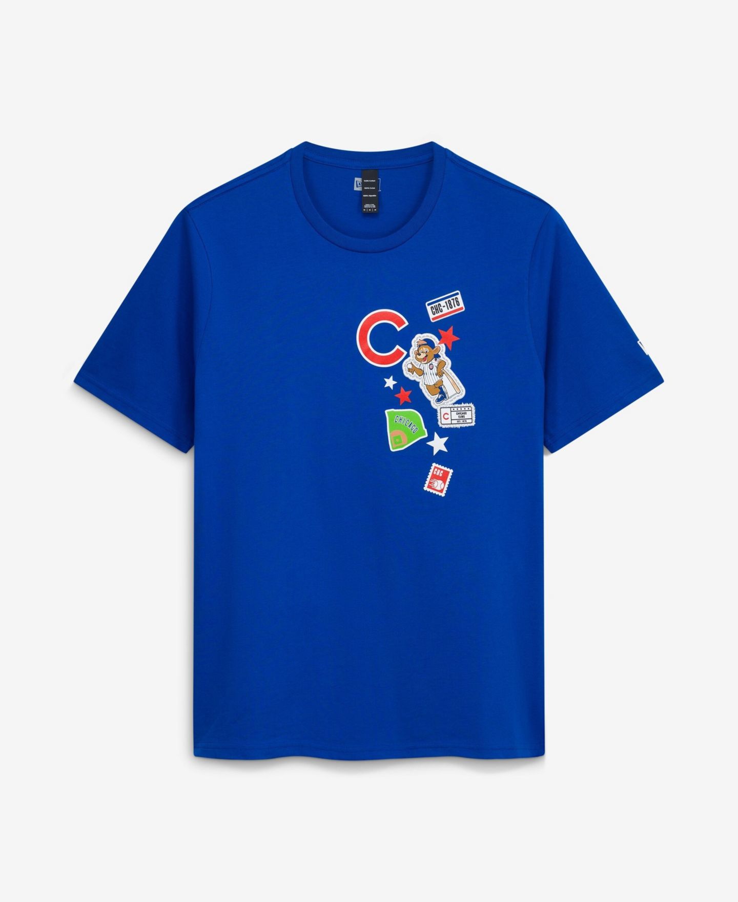 Мужская футболка New Era Royal Chicago Cubs City Patch — фото 1
