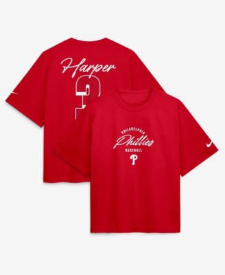 Women's Bryce Harper Philadelphia Phillies Premium Essentials Boxy Name & Number T-Shirt