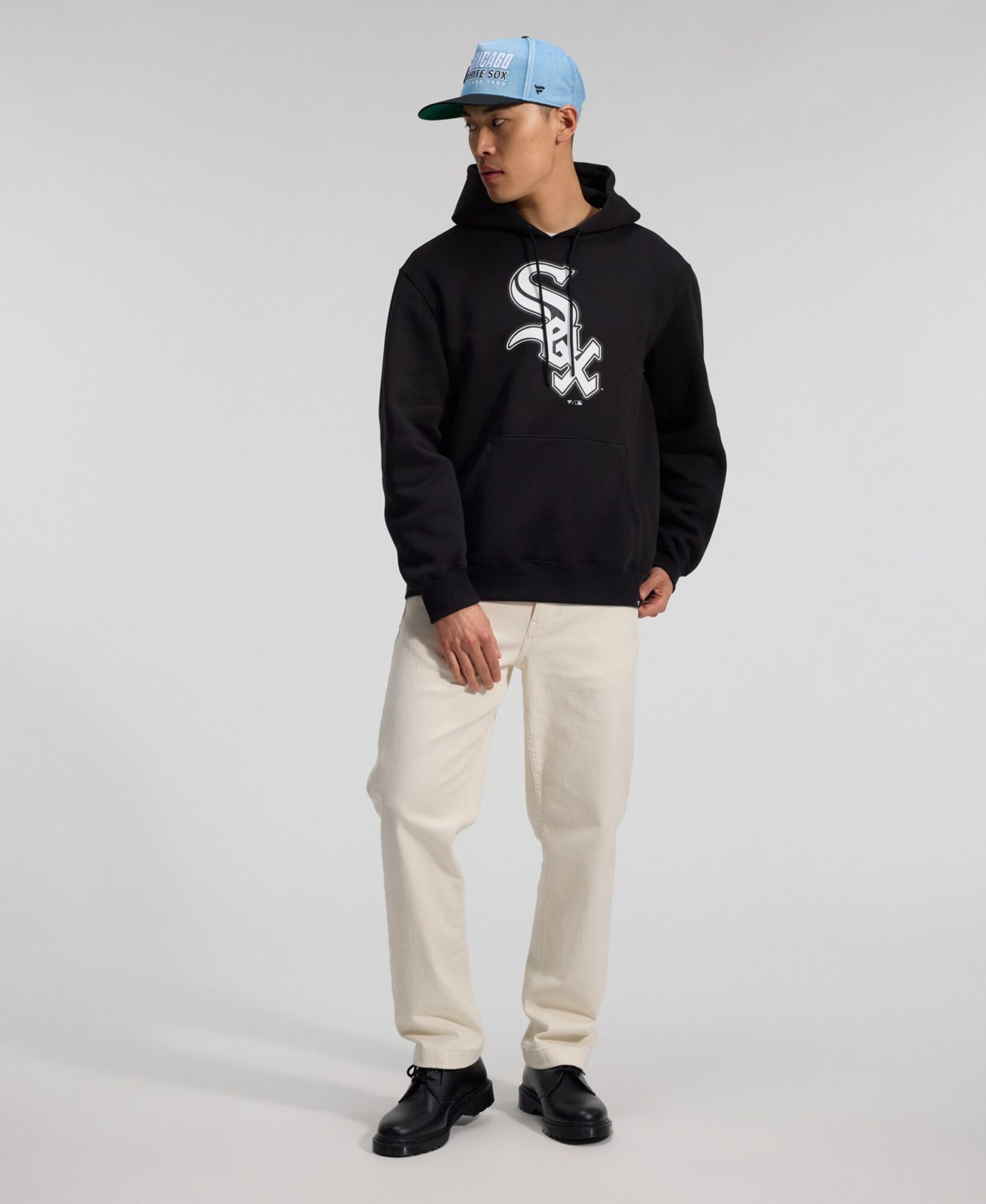 Мужское худи Fanatics Chicago White Sox Primary Logo Legacy, Black — фото 4