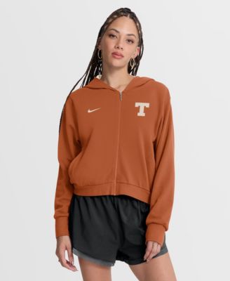 Women's Texas Longhorns Mantra Cropped Full-Zip Hoodie