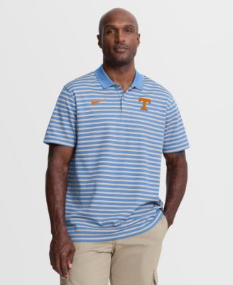 Men's Light Blue/White Tennessee Volunteers Striped Dri-FIT Polo Shirt