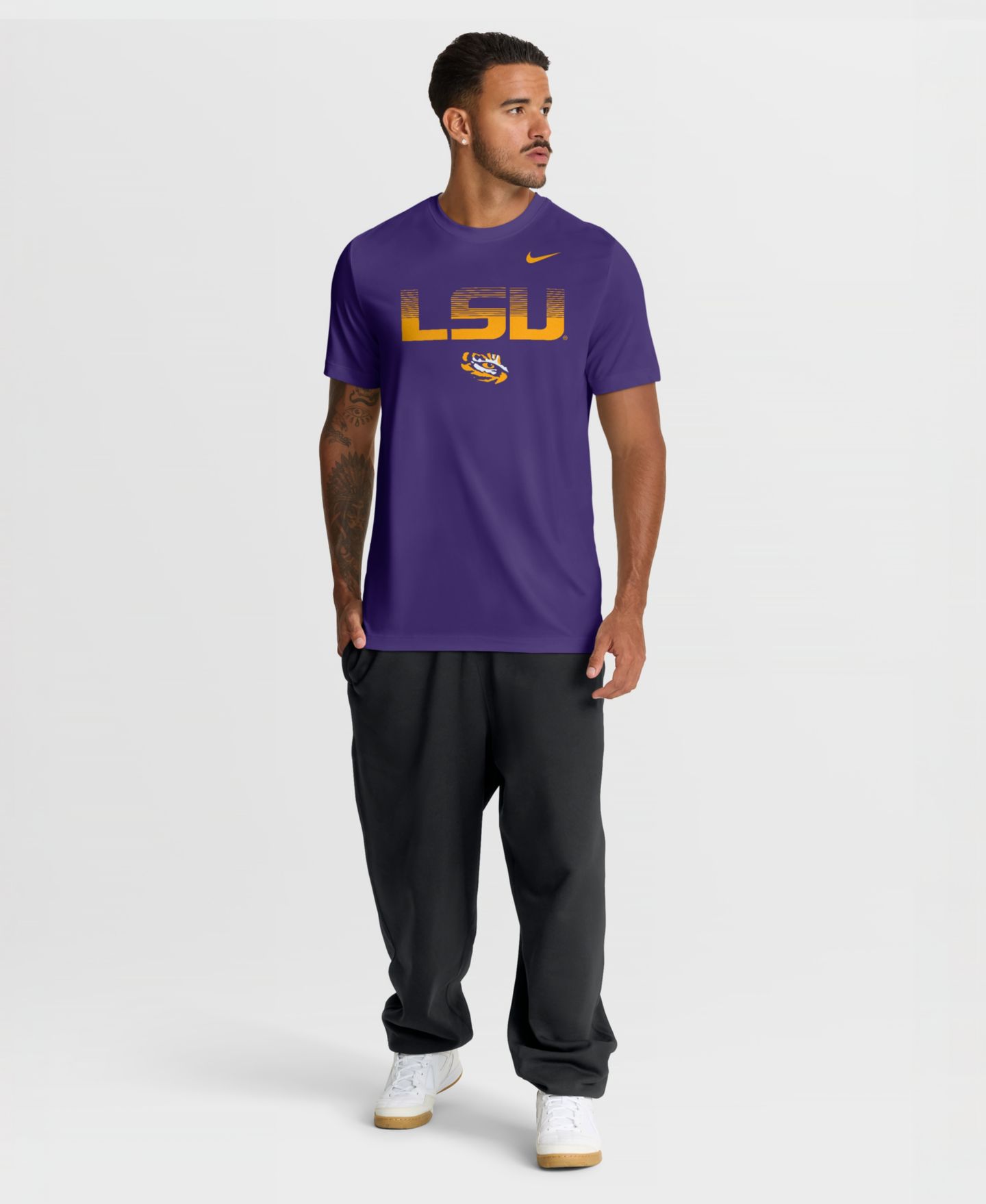 Мужская футболка Nike Purple LSU Tigers Primetime Legend Kinetic Mantra Dri-FIT — фото 5