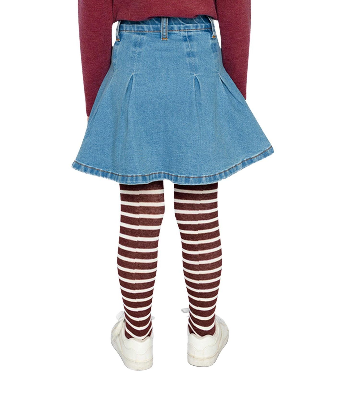 Юбка Deux par Deux (size 6 to 14) Pleated для девочек, цвет: Тёмно-синий джинсовый — фото 4