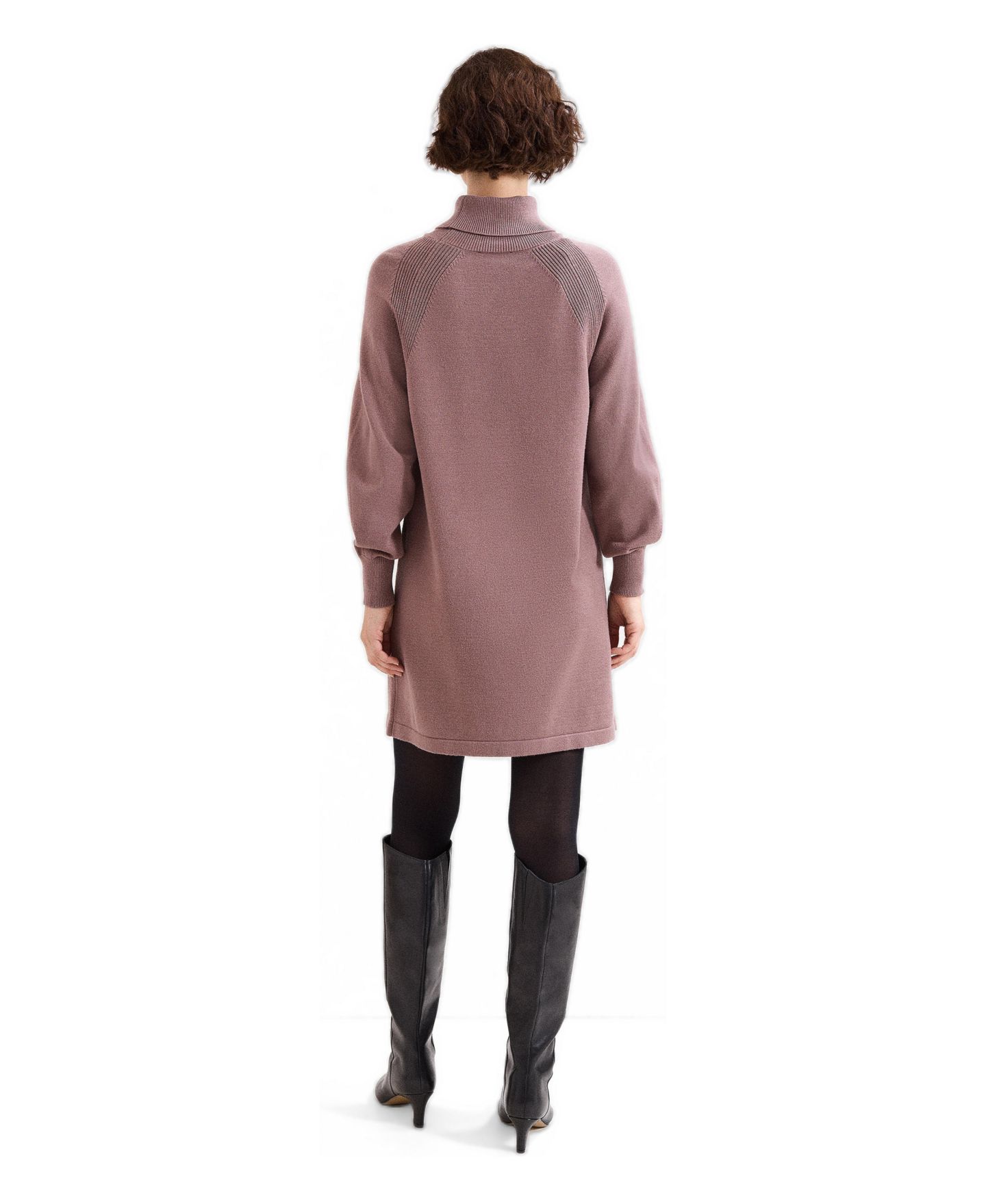 Женское платье Phase Eight Ellie Turtleneck Blouson-Sleeve Jumper, цвет: Латте — фото 3