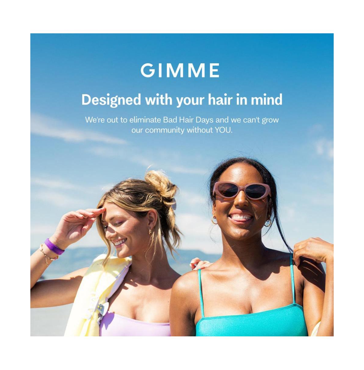 Gimme Beauty Thick Hair Ties Seamless Nylon 18 Pack