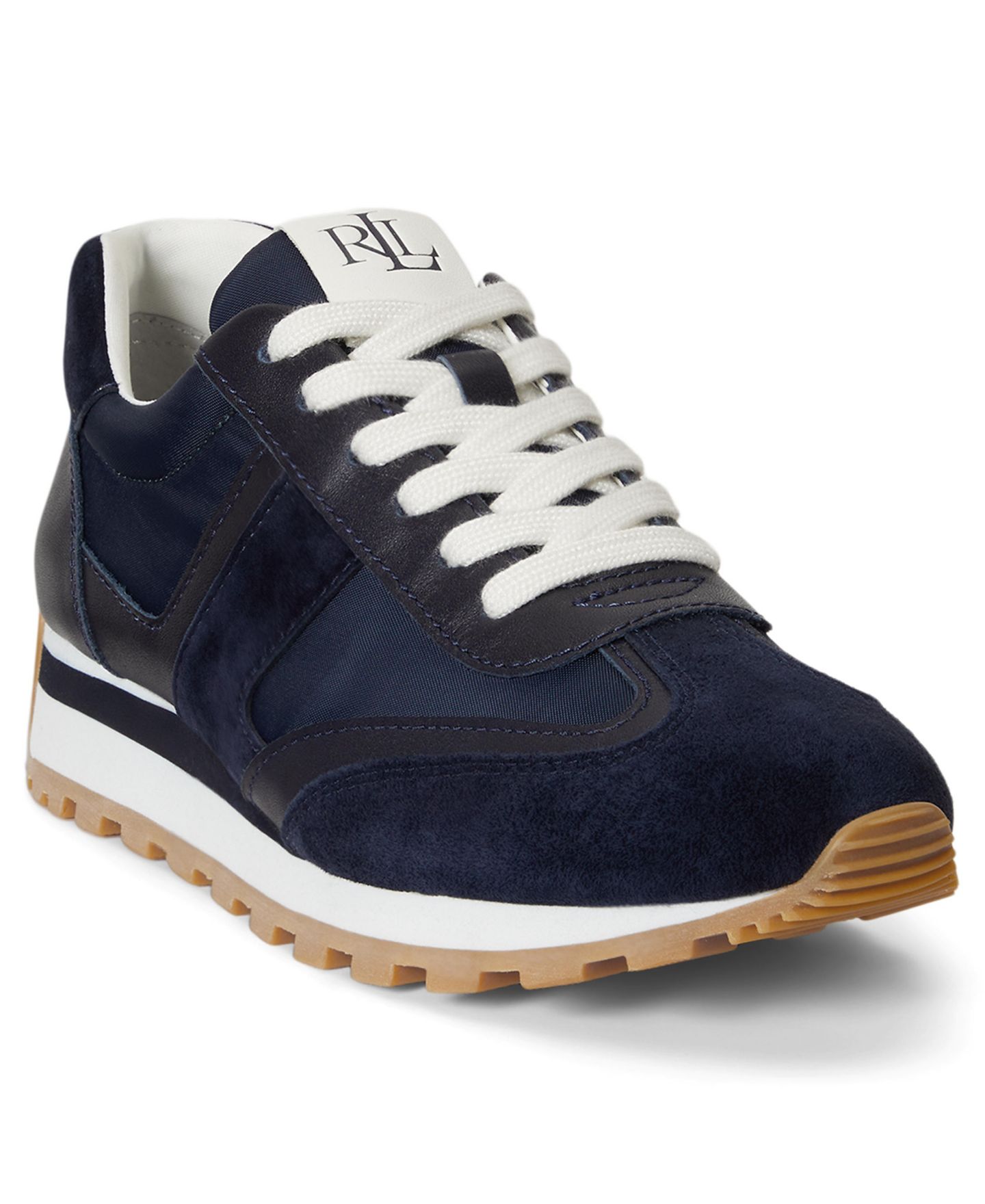 Женские кроссовки Lauren Ralph Lauren Dani Lace-Up, цвет: Тёмно-синий — фото 1