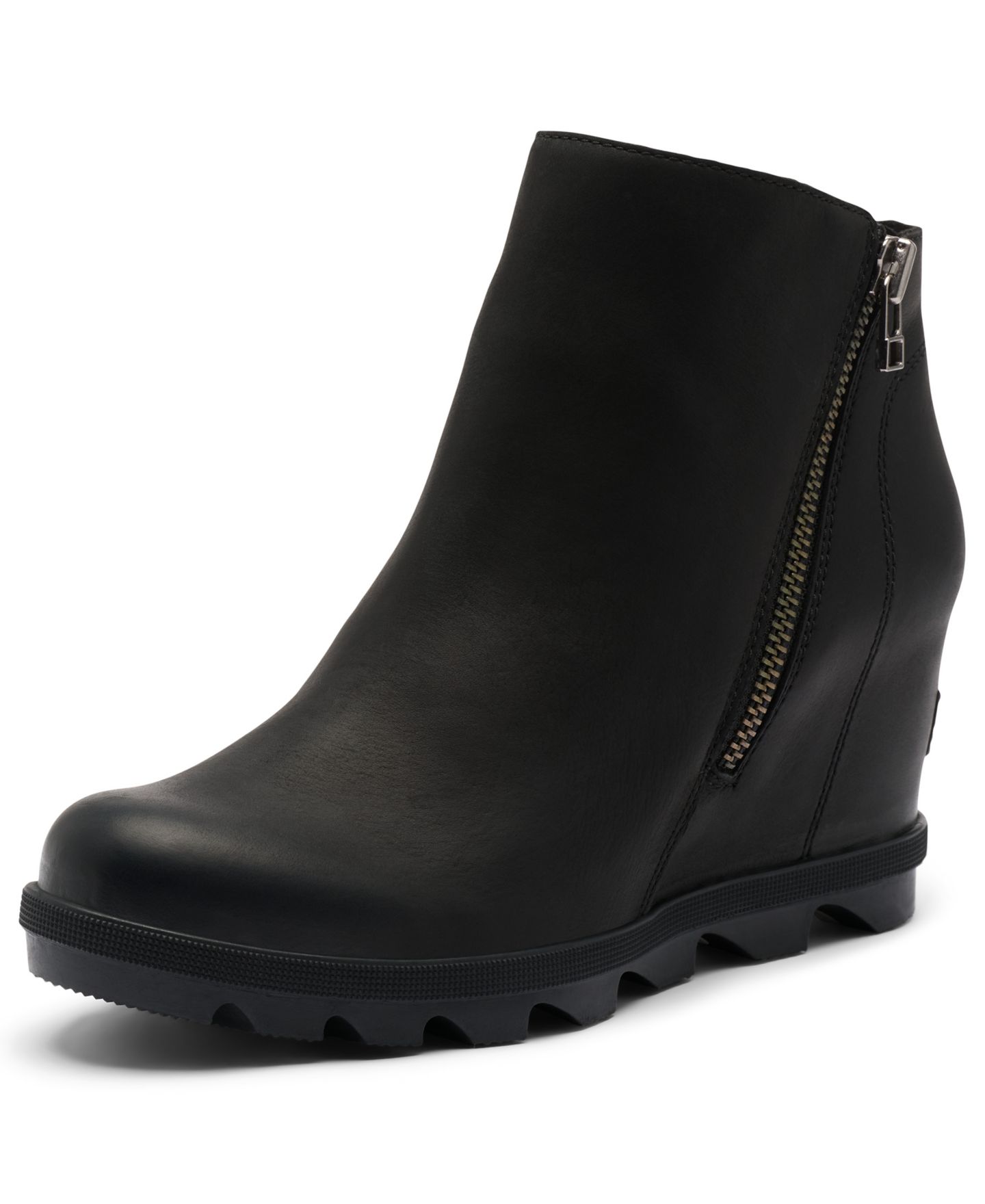 Женские ботинки Sorel Joan Rhapsody Zipper Wedge Booties, цвет: Чёрный — фото 8