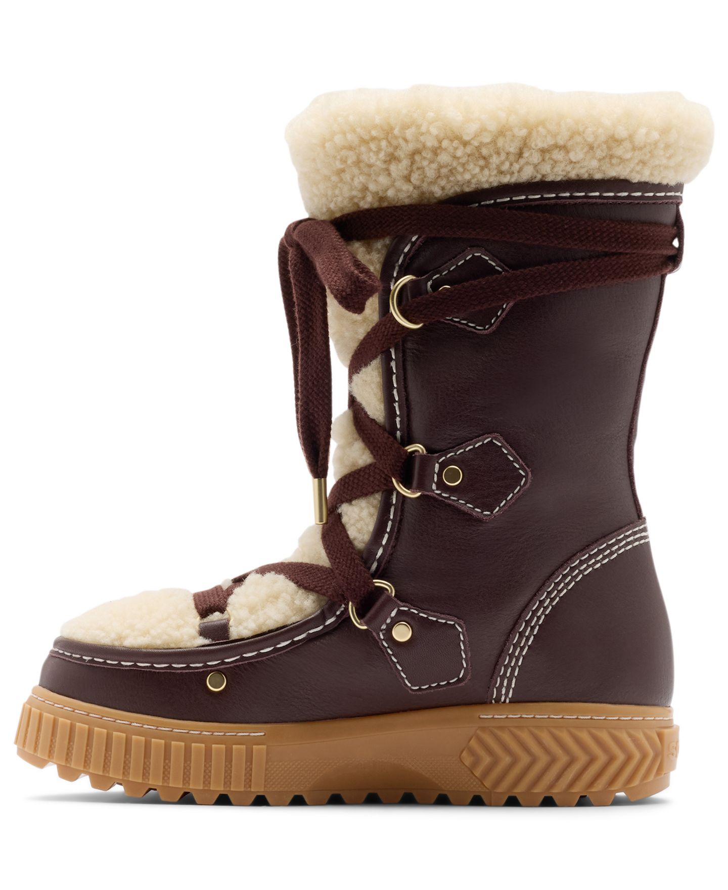 Женские ботинки Sorel Ona Ave Alpine LX Tall, цвет: Красный / Карамельный — фото 8