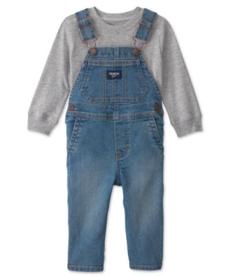 Baby Boys' Denim Overall and T-Shirt, 2-Piece Set