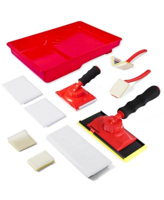 Paint Edger Tool 360degree(s) Rotation Handle Trim Refill Pads Kit
