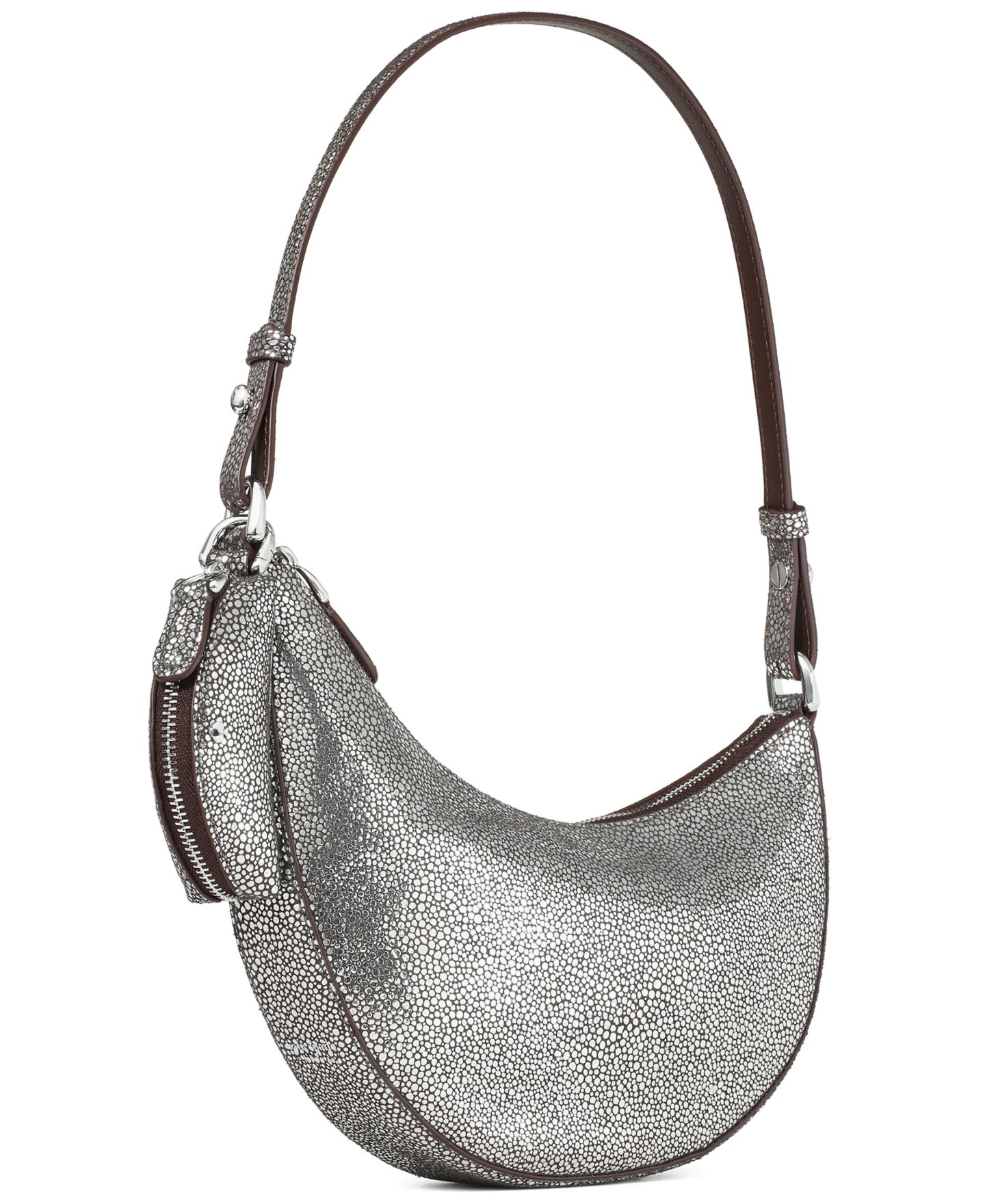 Женская сумка kate spade new york Metallic Dot Printed Small Shoulder, цвет: Металлик — фото 6
