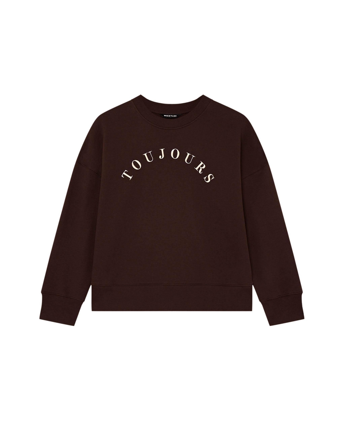 Whistles Women's Toujours Logo Relaxed-Fit Crewneck Sweatshirt