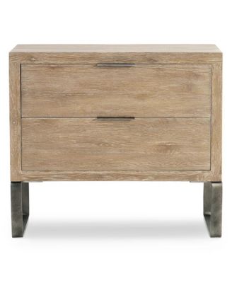 Tribeca 34" Wood Steel Base Nightstand