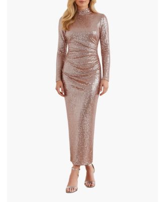 Women's Malia Sequin Turtleneck Gown