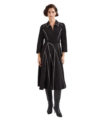 Women's Tilly Collared A-Line 3/4-Sleeve Dress