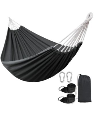 Portable Anti Rollover Hammock With Tree Straps 550lb Capacity Indoor Outdoor Camping Travel