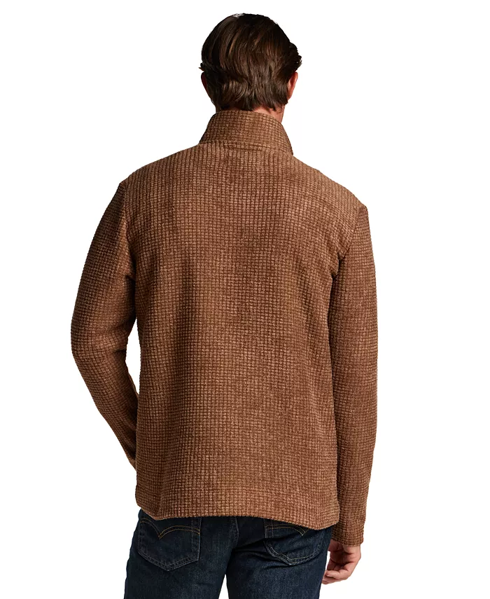 Men's Terry Grid Fleece Quarter-Zip Sweater - thumbnail 10
