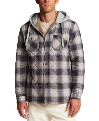 Men's Quilted Sherpa Shirt Jacket
