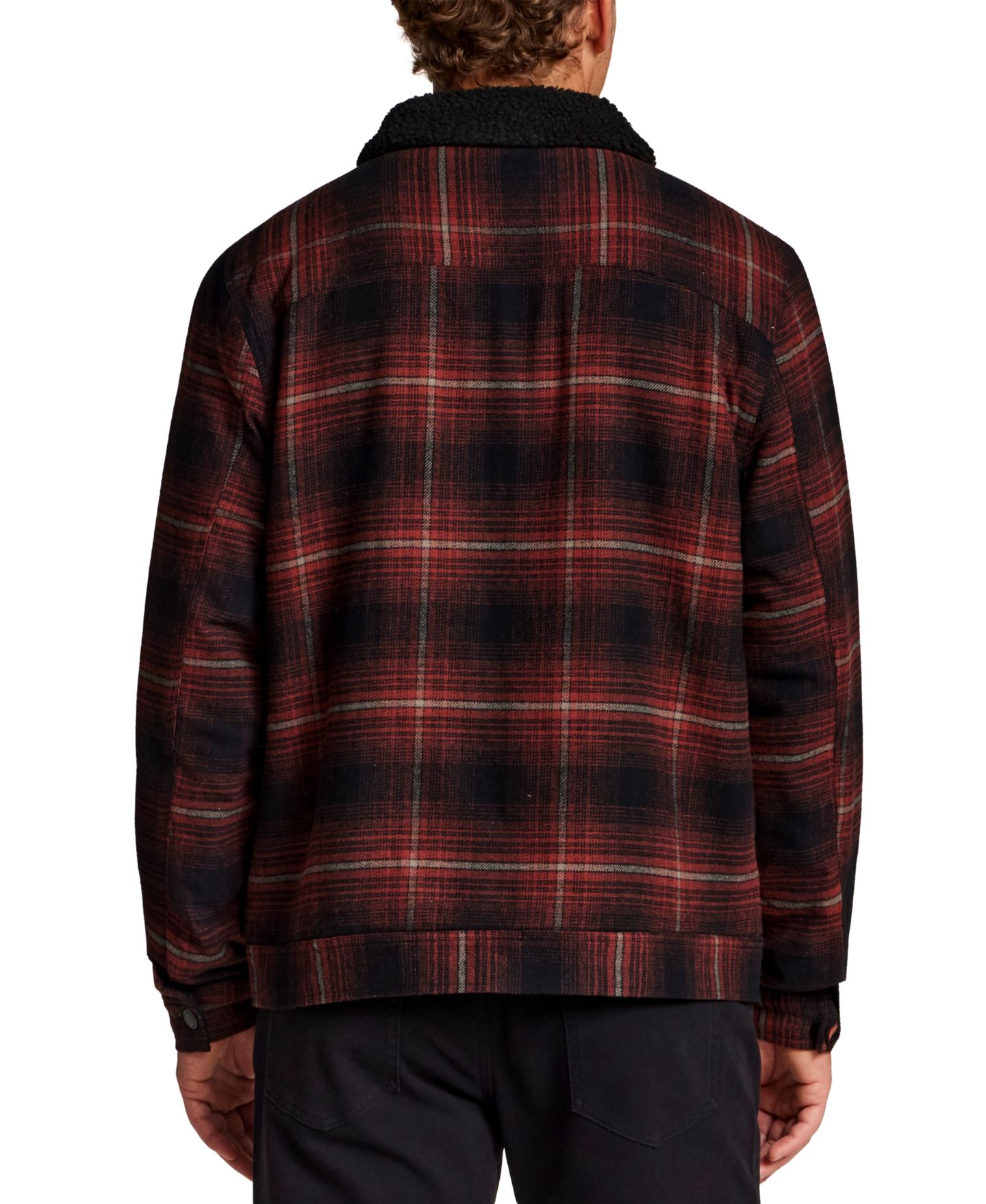 Мужская куртка Weatherproof Vintage Berber Flannel Trucker, цвет: Красный — фото 6