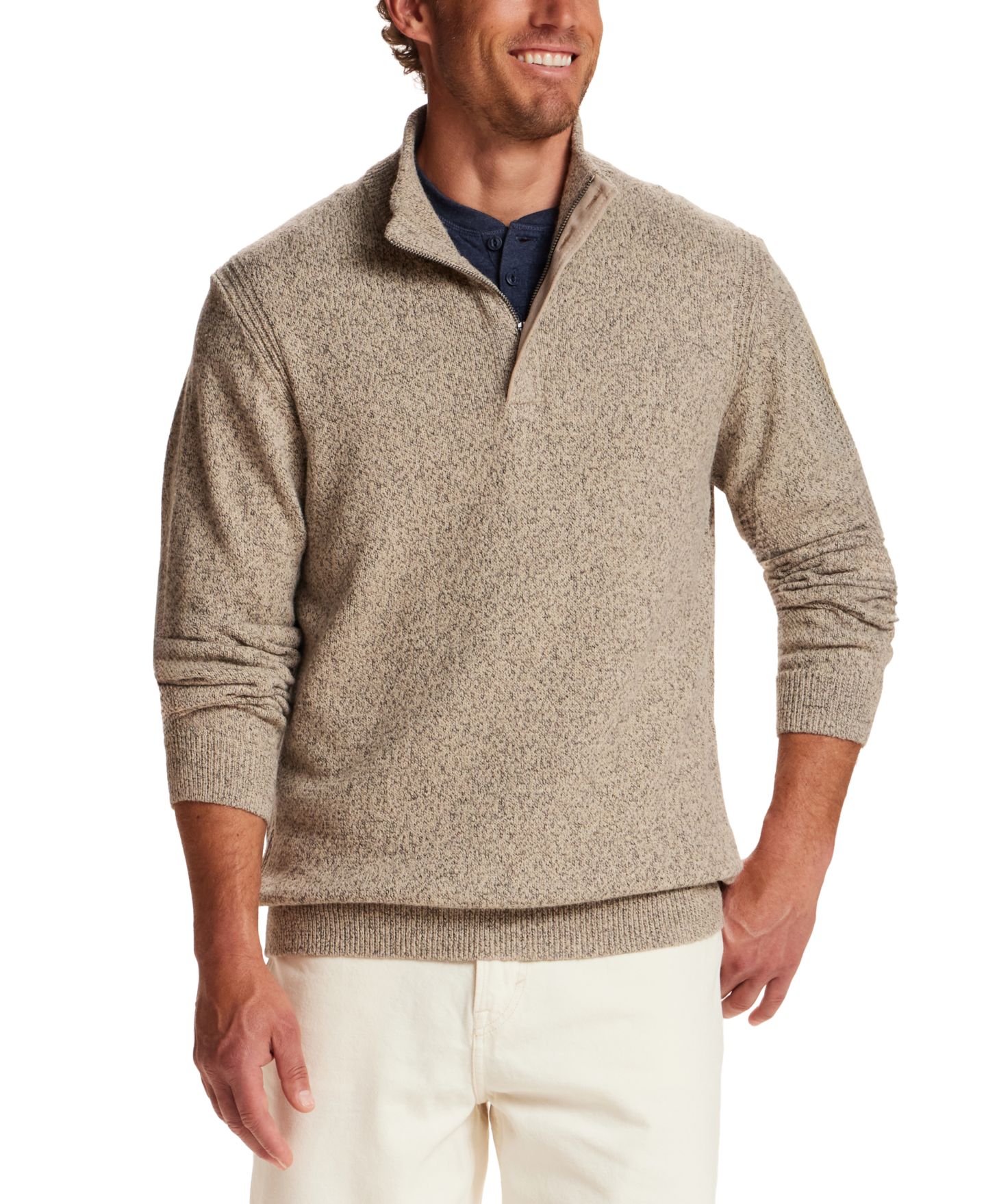 Мужской свитер Weatherproof Vintage Mixy Mock Neck, цвет: Granite — фото 1