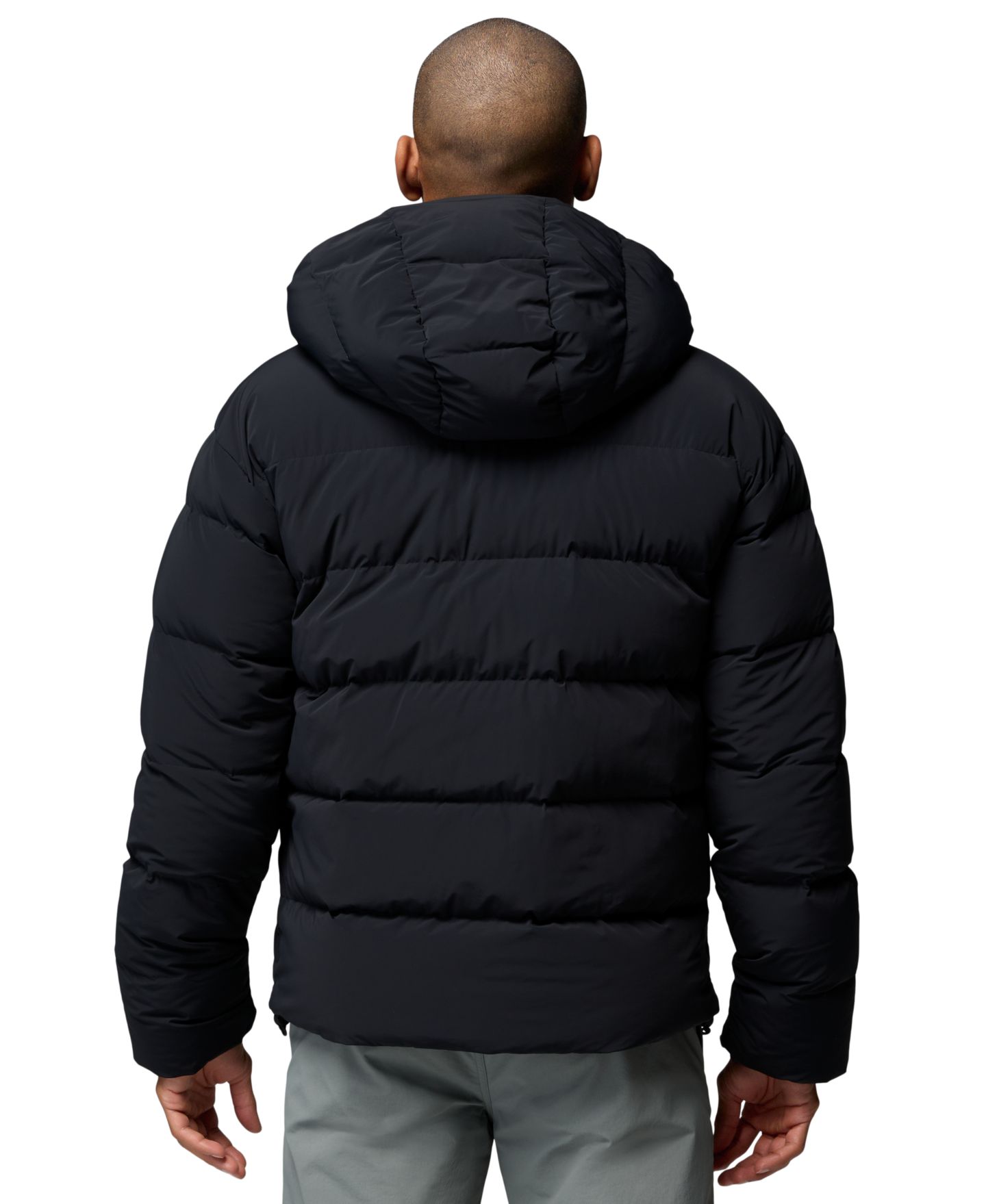Мужская куртка Columbia Amaze Puff™ Hooded, цвет: Чёрный — фото 6