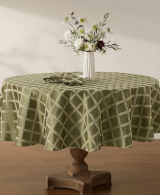 Laurel Leaf Round Tablecloth, 70" x 70"