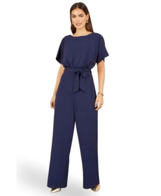 Women's Batwing Stretch Wide-Leg Jumpsuit