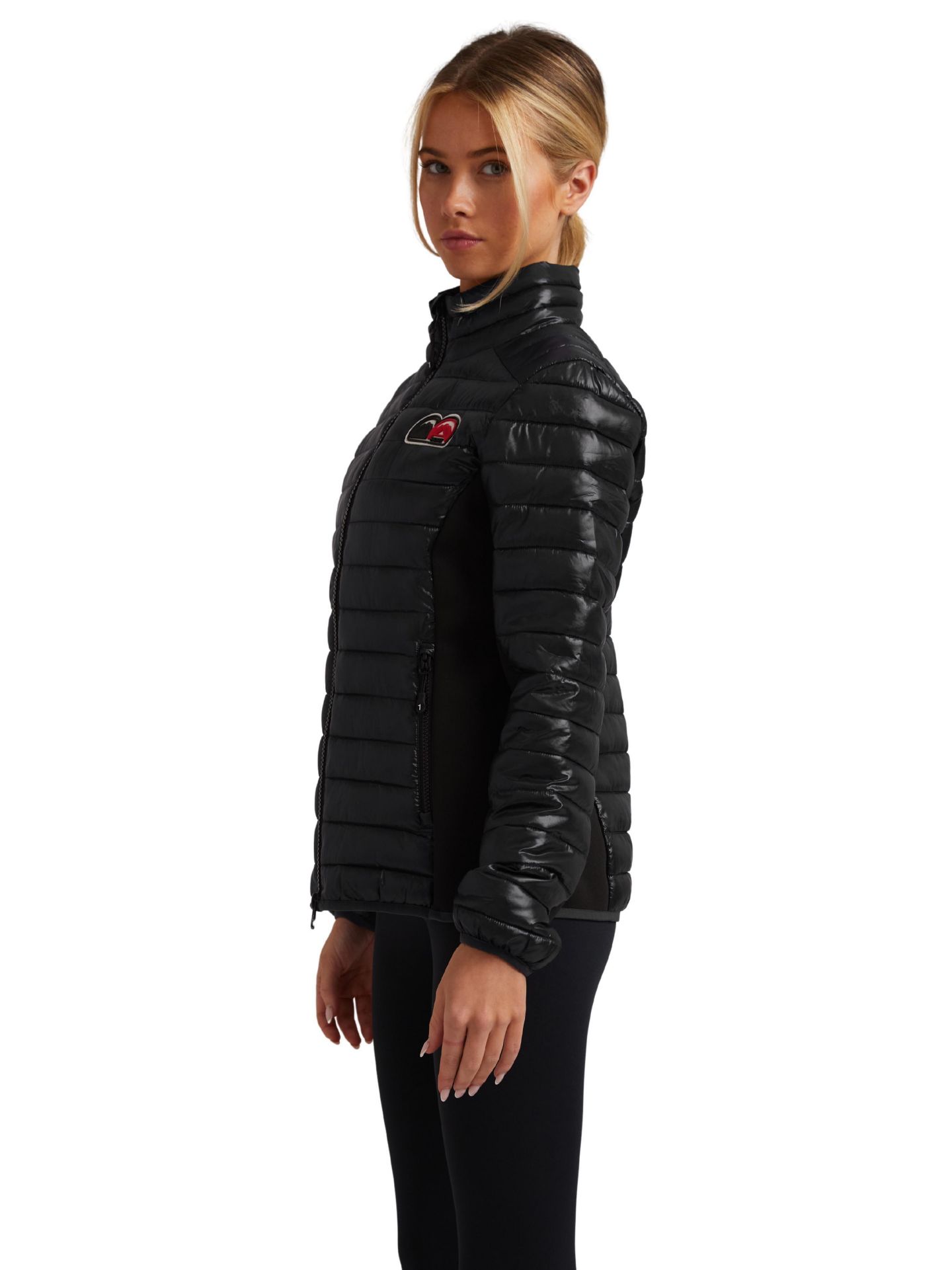 Женская куртка JACK1T Short Funnel-Neck Puffer, цвет: Чёрный — фото 2