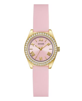 Women's Quartz Pink Silicone Watch 30mm