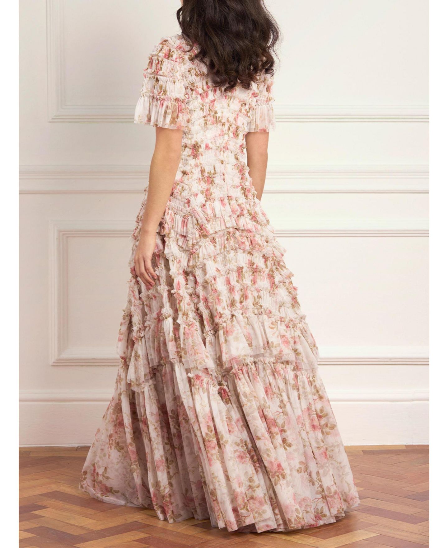 Женское платье Needle & Thread Summer's Valentine Ruffle Gown, цвет: Белый — фото 4
