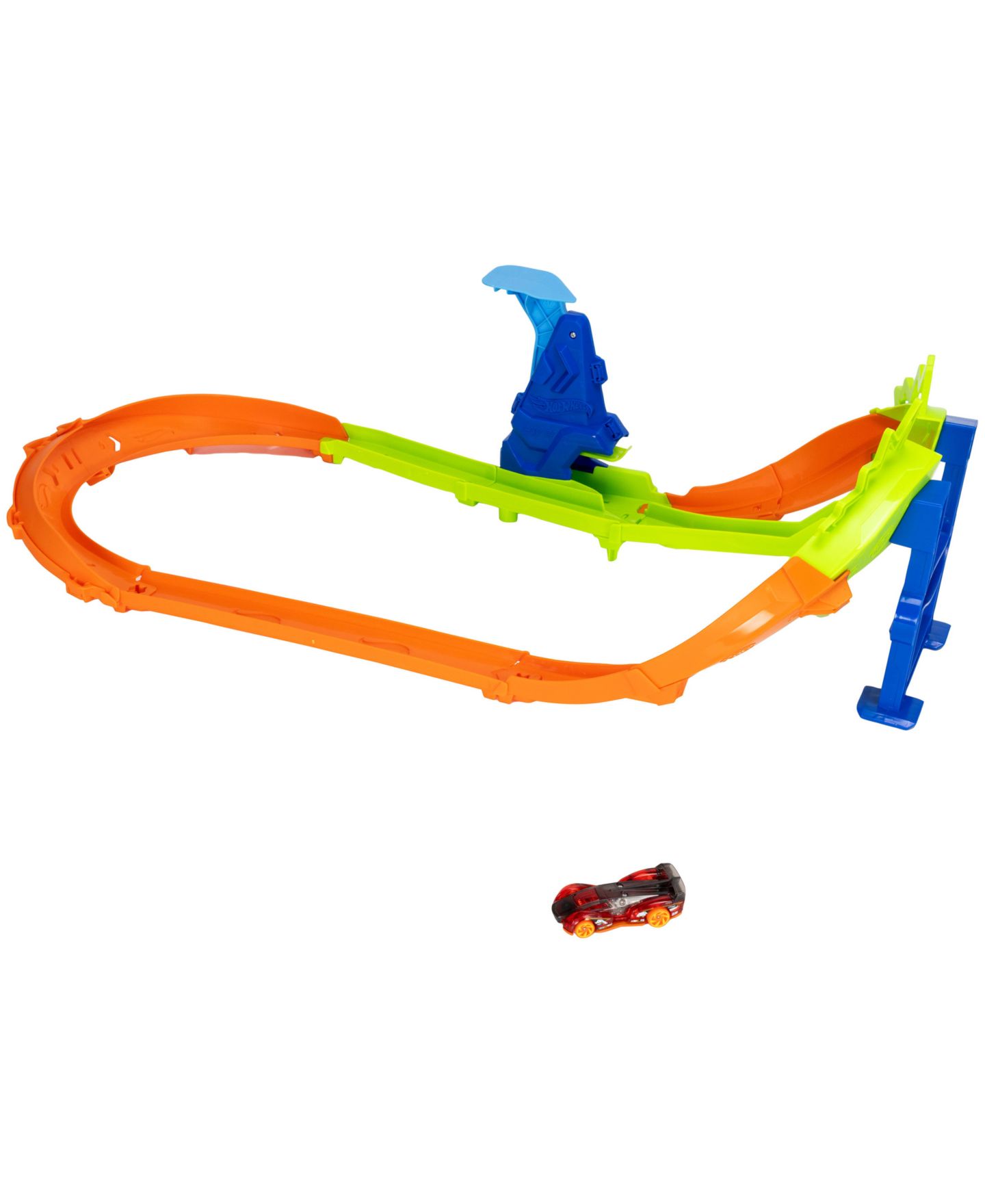 Трек Hot Wheels Stunt Tracks Jump Circuit Speedway с трамплином, масштаб 1:64 — фото 5